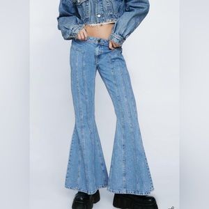 NWT Nasty Gal Flare Leg Jeans Size 4